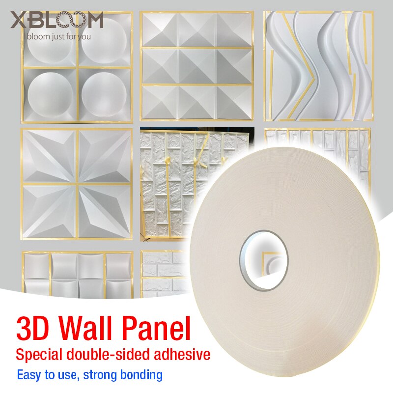 3D Plastic Wall Panel Decor Stickers