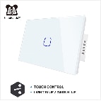 Touch Switch Panel Square Icon 128mm *72mm US 1G 2G 3G Luxury Crystal Glass Panel White Black Grey Gold 1 Piece not 3Pieces