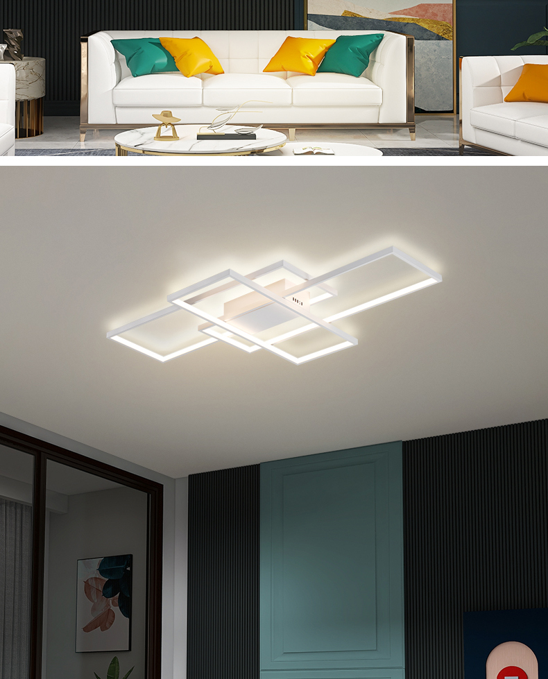 Alexa Smart Home Modern Led ceiling lights for livingroom bedroom lustre Led ceiling light White/Black led Ceiling Lamp fixture