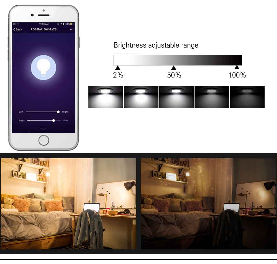 LED Smart Downlight Indoor Light Spotlight WiFi Tuya Bluetooth Control 5W 7W 9W 15W RGB AC 110-220V Ceiling Light Decoration
