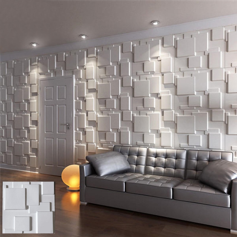 30cm x 30cm 3D Wall Decorative Stickers Waterproof 3D Wall Panel