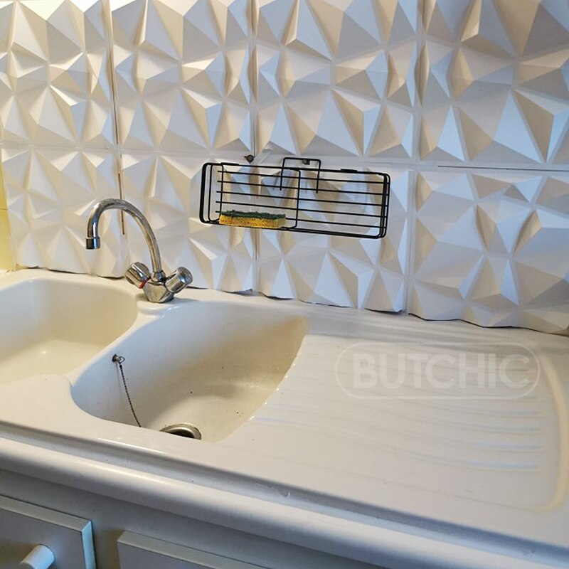 12pcs 50cm Decorative 3D Wall Panel Diamond Stone Brick 90s Living Room TV Background wallpaper 3D wall sticker bathroom kitchen