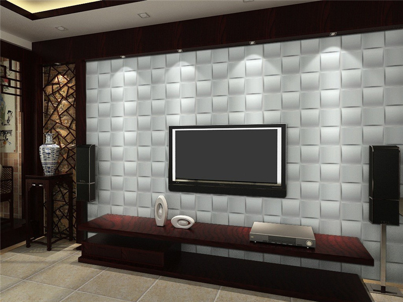 30cm house wall renovation geometric 3D wall panel non-self-adhesive 3D wall sticker art tile 3d wallpaper room bathroom ceiling