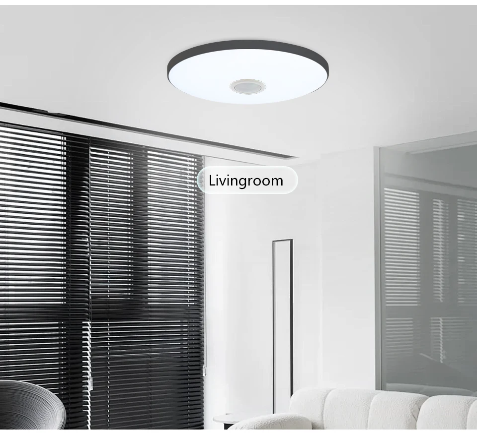 RGB Smart Ceiling Light LED Light with Speaker 30W 36W Audio Music Play TUYA APP Bluetooth WIFI Home Decor Bedroom Living Room RGB Smart Ceiling Light LED Light with Speaker 30W 36W Audio Music Play TUYA APP Bluetooth WIFI Home Decor Bedroom Living Room
