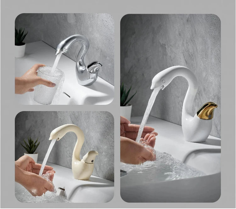 TOLM Chrome Bath Basin Brass Faucet Basin Sink Faucet Waterfall Spout Bathroom Crane Cold&Hot Water Mixer Taps Bathroom faucets