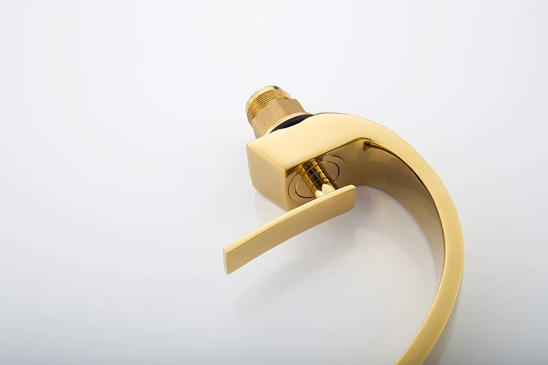 Bathroom Faucet Rose Gold White Bathroom Basin Faucet Cold Hot Water Mixer Sink Tap Deck Mounted Black Tap Bathroom Faucet Rose Gold White Bathroom Basin Faucet Cold Hot Water Mixer Sink Tap Deck Mounted Black Tap