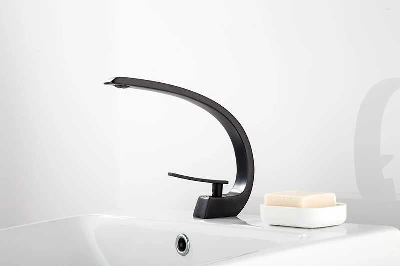 Bathroom Faucet Rose Gold White Bathroom Basin Faucet Cold Hot Water Mixer Sink Tap Deck Mounted Black Tap Bathroom Faucet Rose Gold White Bathroom Basin Faucet Cold Hot Water Mixer Sink Tap Deck Mounted Black Tap