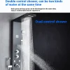 Constant temperature 304 Stainless Steel Waterfall Spa Spray Smart Shower Panel Wall Shower Set