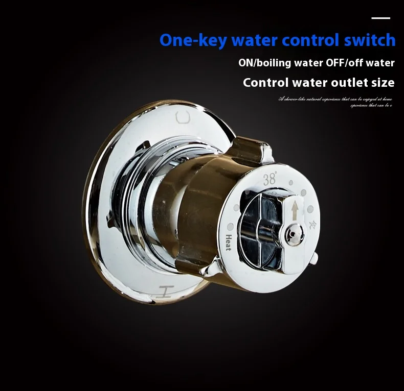 constant temperature 304 Stainless Steel Waterfall Spa Spray Smart Shower Panel Wall Shower Set