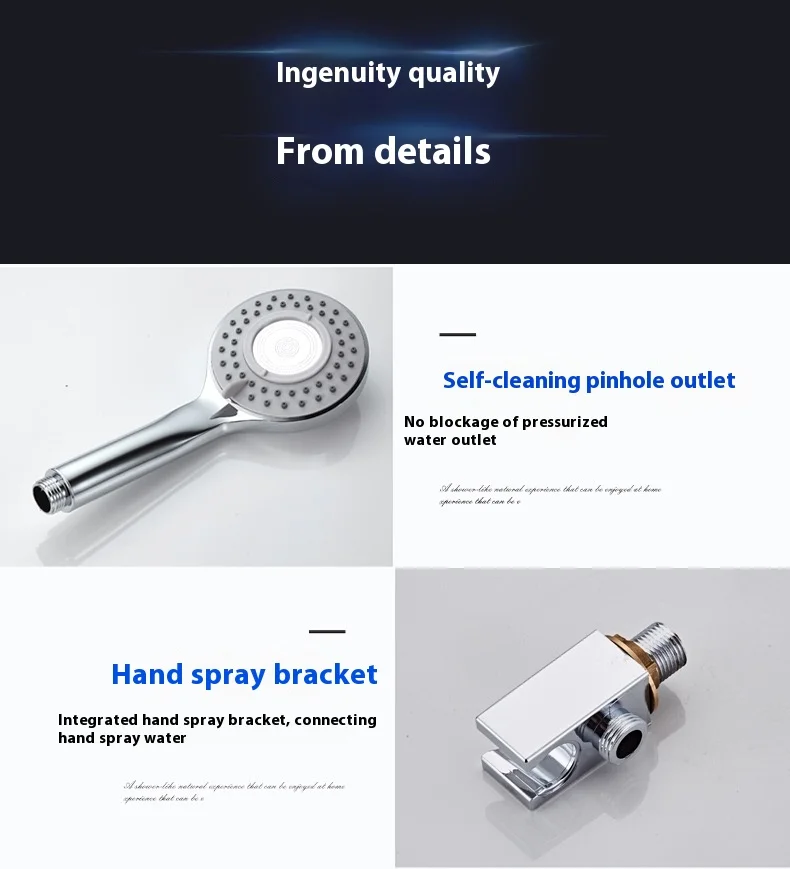 constant temperature 304 Stainless Steel Waterfall Spa Spray Smart Shower Panel Wall Shower Set