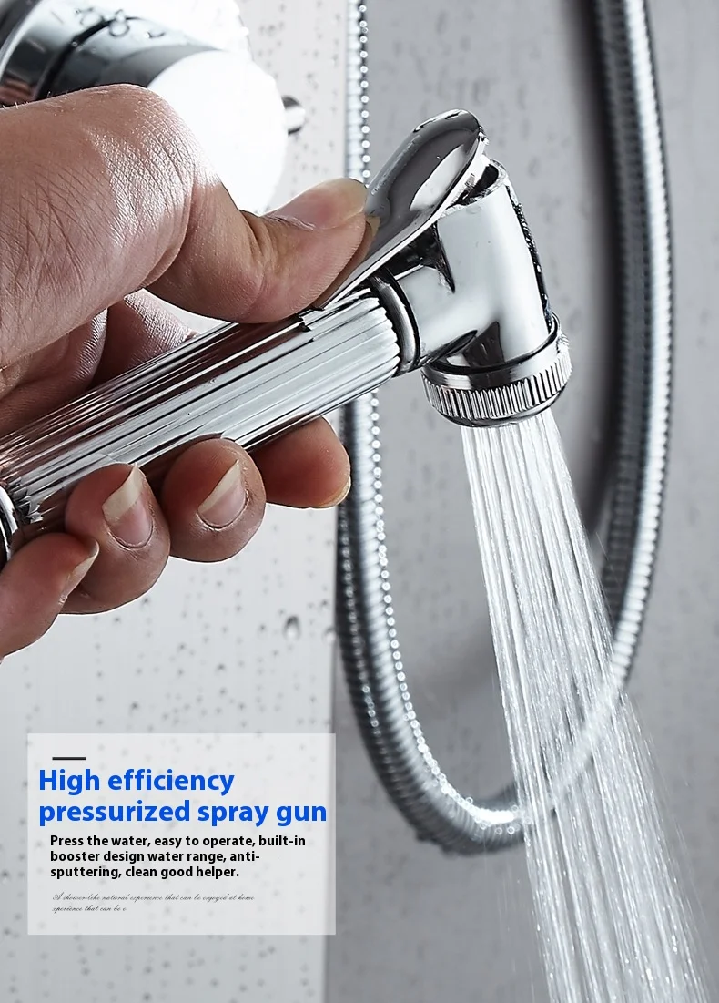 constant temperature 304 Stainless Steel Waterfall Spa Spray Smart Shower Panel Wall Shower Set