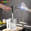Sensor Touch Filter Kitchen Faucet Quality Brass Hot Cold Kitchen Sink Mixer Tap 3 Ways Pure Water Touch on Kitchen Faucets