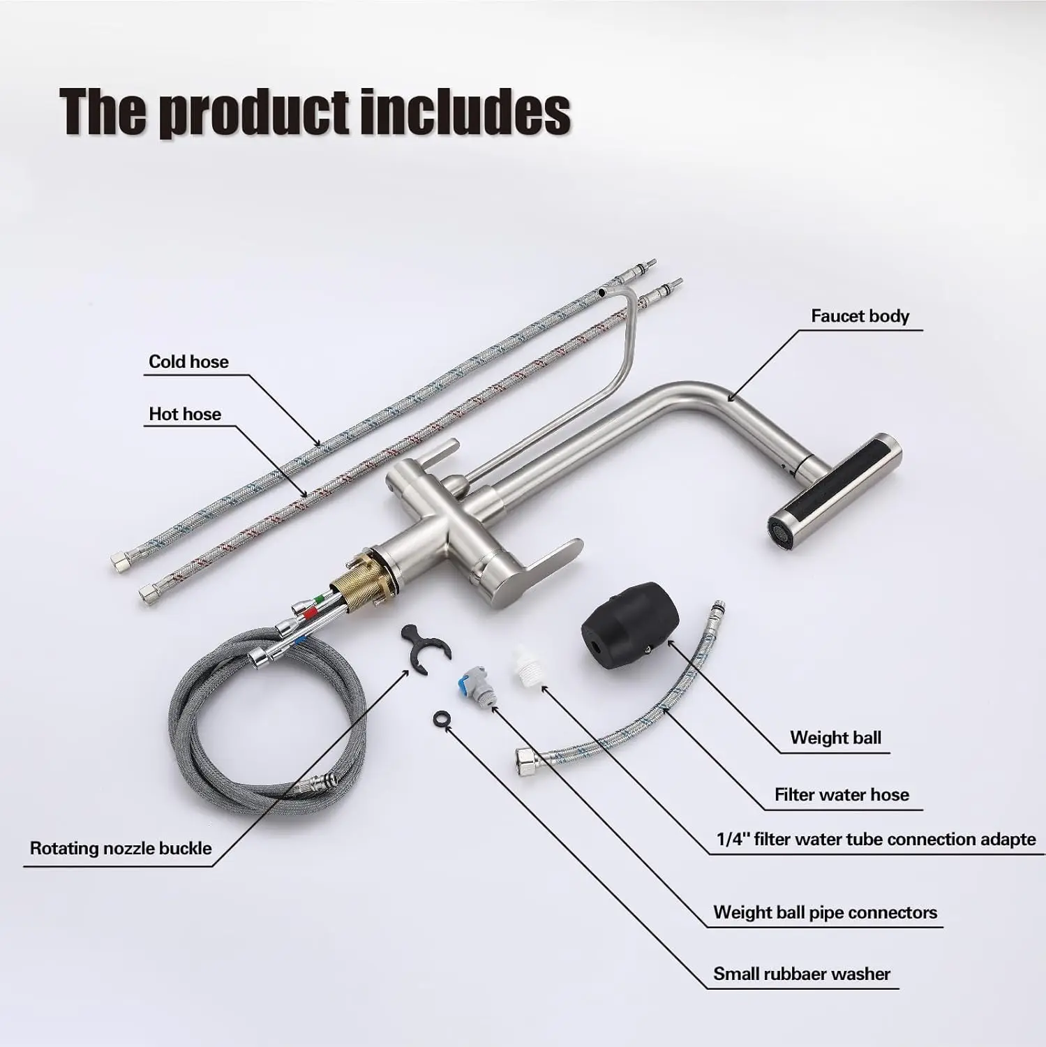 Waterfall Touch Filter Kitchen Faucet Quality Brass Hot Cold Kitchen Sink Mixer Tap 3 Ways Pure Water Touch on Kitchen Faucets