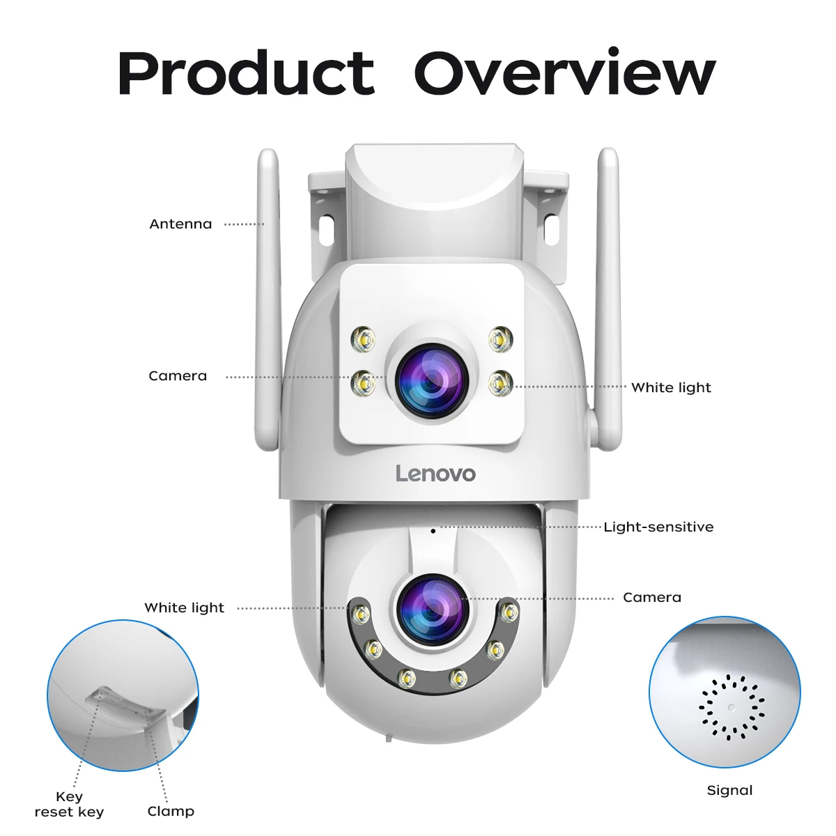 Lenovo 4K WiFi Surveillance Camera 5G Wifi Outdoor Dual Lens PTZ IP Cameras Auto Tracking Audio Video ONVIF Security CCTV Camera Lenovo 4K WiFi Surveillance Camera 5G Wifi Outdoor Dual Lens PTZ IP Cameras Auto Tracking Audio Video ONVIF Security CCTV Camera